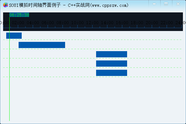 C++,SOUI,时间轴,界面设计