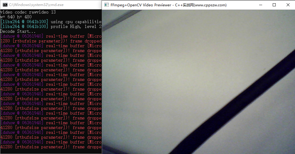C++基于FFmpeg+OpenCV实现视频画面预览