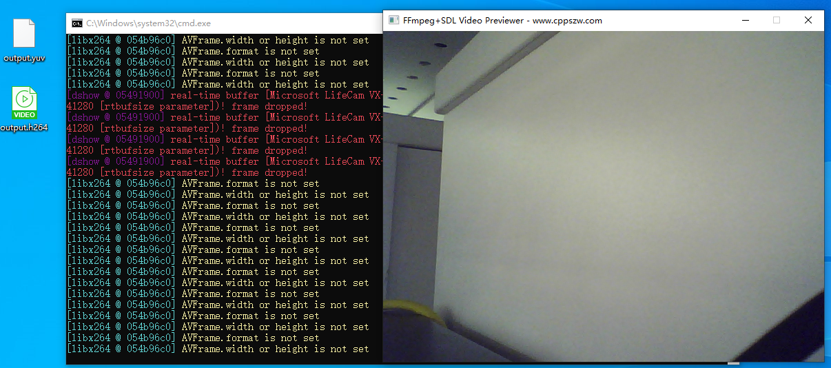 FFmpeg+SDL2实现视频画面保存为yuv与h264